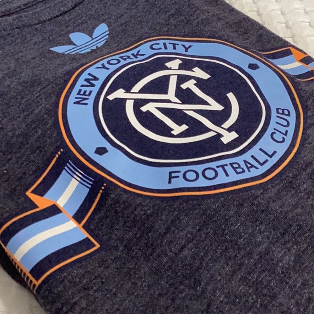RARE - New York City FC adidas Bar Scarf T-Shirt